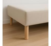 La Fabrique de Pieds AM20170020 Jeu de 4 Pieds de Lit Cylindres Bois Verni Clair 17 x 6 x 6 cm