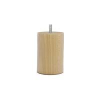 La Fabrique de Pieds AM20170093 Jeu de 4 Pieds de Lit Cylindres Bois Vernis Clair 10 x 7 x 7 cm