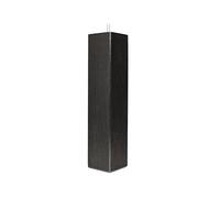 La Fabrique de Pieds, Lot de 4 Pieds de Sommier, Carré - Bois, Noir 25 x 5,5 x 5,5 cm, Teinte Wengé