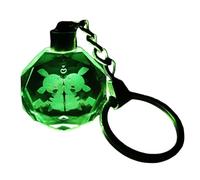 La Fabrique Dracolume - PORTE CLÉ LUMINEUX EN CRISTAL (Pika couple/duo) - Cadeau Original - PORTE CLÉ BULBIZARRE