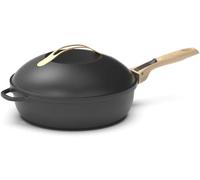 - La Fabuleuse Poêle 8 En 1 ¿ Un Seul Ustensile Qui Remplace Poêle, Casserole, Sauteuse - Avec 2 Poignées Amovibles, Panier Vapeur/Friture, Spatule En Bois - Meteore