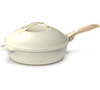 - La Fabuleuse Poêle 8 En 1 ¿ Un Seul Ustensile Qui Remplace Poêle, Casserole, Sauteuse, Cocotte - Avec 2 Poignées Amovibles, Panier Vapeur/Friture, Spatule En Bois - Meringue