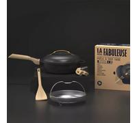 La Fabuleuse Poêle Sauteuse Casserole Cocotte Cookut 24 cm Noir graphite