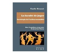 La faculté de juger. Sociologie de l'action normative - Carlo Grassi - Kime - broché - Essai
