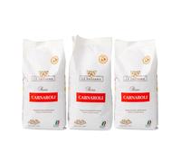 La Fagiana Riz Carnaroli pour Risottos 3x1kg - Riz Italien Premium Artisanal Vénitien, Grains Sélectionnés, Idéal pour Risottos Crémeux et Gourmets, Pack Avantage