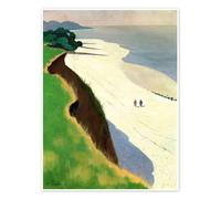La Falaise de la Grève blanche Poster de Félix Édouard Vallotton 13 x 18 cm Vert Tableaux Décoration murale