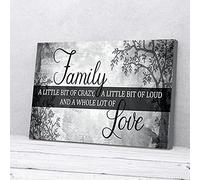 La famille, c'est un peu de folie, de bruit et beaucoup d'amour, impressions sur toile, art mural