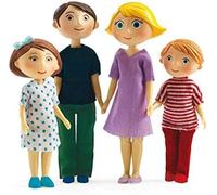 Famille pour maisons de poupees : gaspard et romy djeco G
