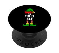La Famille de Noël Amusante Fix It Elf PopSockets PopGrip Adhésif
