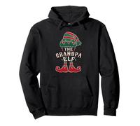 La Famille des Pulls de Noël Mignons et laids de Grandpa Elf Sweat à Capuche