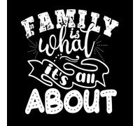 La famille est ce qui compte le plus, lettrage familial, typographie, citation, relation, conceptions de marchandises Stickers muraux en vinyle 67.2x72cm Décoration artistique Blanc