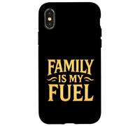 La famille est mon carburant. Parentalité, amour, objectif. Coque pour iPhone X/XS