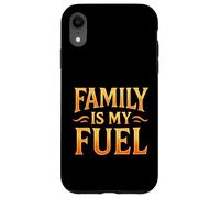 La famille est mon carburant. Parentalité, amour, objectif. Coque pour iPhone XR