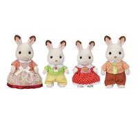 Sylvanian Families - La famille Lapin Chocolat - Set 4 figurines - Plongez dans l'univers de la famille Sylvanian - Figurines animaux miniatures - Jouet enfant 3 ans et + - 5655
