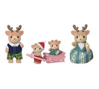 Sylvanian Families - La famille Renne - Set 4 figurines - Plongez dans l'univers de la famille Sylvanian - Figurines animaux miniatures - Jouet enfant 3 ans et + pour développer imagination - 5692