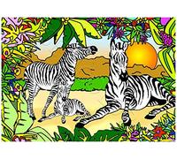 LA Famille Zebre - Tableau A COLORIER