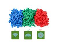 La Farah Lot de 150 micro-pulvérisateurs à réfraction de 90/180/360 degrés, système d'irrigation pour jardin, pelouse, plantes, arroseur d'eau