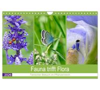 La faune rencontre la flore - Visite animale au royaume des plantes, Version française (Calendrier mural 2026 DIN A4 portrait), Calendrier CALVENDO mensuel