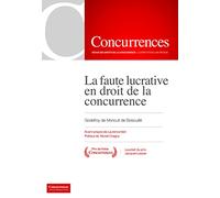 La faute lucrative en droit de la concurrence