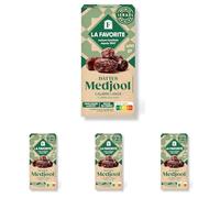 La Favorite - Dattes Medjool 400 g - Dattes Calibre Large avec Noyau - Fraicheur Garantie - Charnues & Fondantes - Pour Encas Sain, Apéritif, Cuisine, Pâtisserie (Lot de 4)