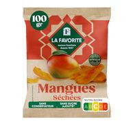 La Favorite - Mangues Séchées 100 g - Lamelles de Mangue Sans Sucre Ajouté - 100% Naturelles - Naturellement Sucrées - Encas Sain Fruité & Exotique