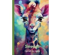La fée Morgane - Carnet de notes Savage pour enfants - Thèmes savane et animaux: Format 15,24 X 22,86 cm - 120 pages lignées