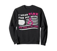 La Femme atteinte d'un Cancer du Sein Porte Un Ruban Pink Sweatshirt
