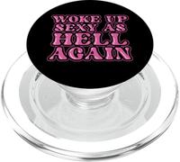 La Femme Sarcastique Qui se réveille Encore Une Fois Sexy PopSockets PopGrip pour MagSafe
