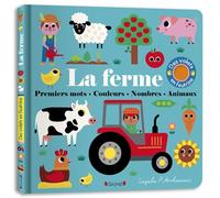 Mon imagier surprise - La ferme Livre animé tout-carton avec des volets en feutrine et un miroir Bébé dès 1 an