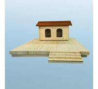 La Ferme Sauvegrain îlot Flottant pour 2 Canards en Bois Massif fabriqué en France