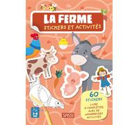 La ferme. Stickers et activités 60 stickers livre à compléter, avec de nombreuses activités - Giulia Meneguzzo - Sassi - broché - Document jeunesse