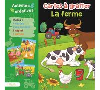 La ferme - Une pochette de 4 cartes à gratter avec stylet - Giulia Bragaglia - Piccolia - Jeux livres objets