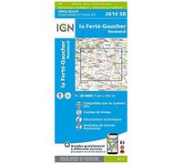 Carte de randonnée IGN Série Bleue n° 2614 - La Ferté-Gaucher, Montmirail (Aisne)