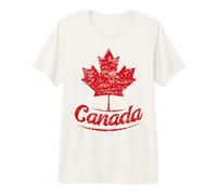 La Feuille D'érable du Canada Un Drapeau Canadien Rétro T-Shirt Haut de Gamme