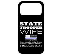 La fière épouse d'un Soldat de l'État épouse Son Mari Patriote américain Coque pour iPhone 17 Pro Max