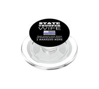La fière épouse d'un Soldat de l'État épouse Son Mari Patriote américain PopSockets PopGrip pour MagSafe