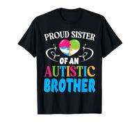 La fière sœur d'un frère autiste accepte Le Soutien Love Hope T-Shirt