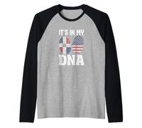 La fierté de la République Dominicaine est inscrite dans Mon ADN Manche Raglan