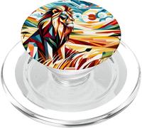 La fierté du Lion dans Les Plaines prismatiques » PopSockets PopGrip pour MagSafe