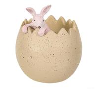 La figurine de lapin qui se brise en coquillage apporte de la joie à votre décoration d'intérieur (coquille d'œuf)