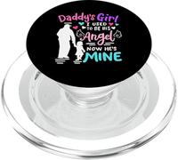 La Fille à Papa Mon père est Mon Ange Gardien Kids Girls PopSockets PopGrip pour MagSafe