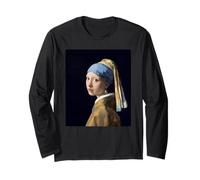 La Fille avec la Perle Boucle d'oreille Art Peinture Chef-d'œuvre Manche Longue