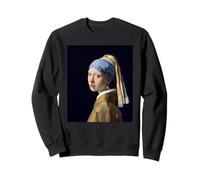 La Fille avec la Perle Boucle d'oreille Art Peinture Chef-d'œuvre Sweatshirt