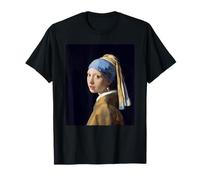 La Fille avec la Perle Boucle d'oreille Art Peinture Chef-d'œuvre T-Shirt