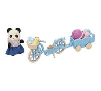 Sylvanian Families 5652 La Fille Panda – vélo et remorque Colorful