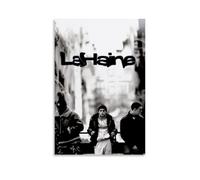 La Film Haine Affiche de film rétro sur toile décorative pour salon, chambre à coucher, 50 x 75 cm, sans cadre