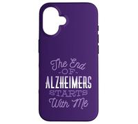 LA Fin DE LA MALADIE D'ALZHEIMER Commence avec Moi : Purple Meme Awareness Walk Coque pour iPhone 16