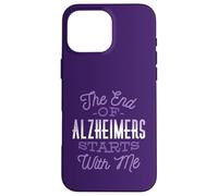 LA Fin DE LA MALADIE D'ALZHEIMER Commence avec Moi : Purple Meme Awareness Walk Coque pour iPhone 16 Pro Max