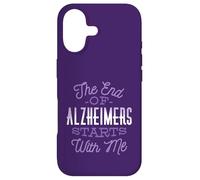 LA Fin DE LA MALADIE D'ALZHEIMER Commence avec Moi : Purple Meme Awareness Walk Coque pour iPhone 17