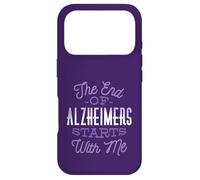 LA Fin DE LA MALADIE D'ALZHEIMER Commence avec Moi : Purple Meme Awareness Walk Coque pour iPhone 17 Pro